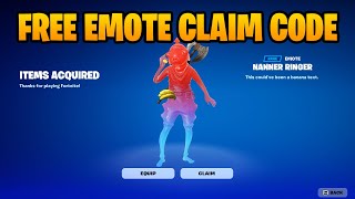 FREE Banana Emote Claim Code  Fortnite Chapter 5 [upl. by Flanders430]