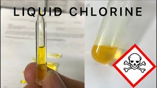 Making liquid chlorine gas and then ampouling it [upl. by Kumar]