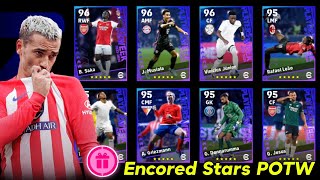 New Rewards 🎁🎁  POTW Encored Stars eFootball 2025 Mobile 🥳🤩  Leao Vinicius jr Rodrigo 🔥 [upl. by Zsuedat]