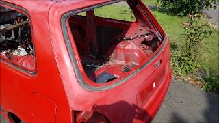 Bonded Window Removal Toyota Starlet Glanza EP91 Project [upl. by Anayek707]