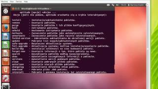 010 Kurs Linuxa instalowanie programów w Linux cz2 aptitude [upl. by Doroteya]