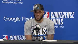 Dallas Mavericks Daniel Gafford Postgame Interview Game 5 vs Timberwolves Clinches NBA Finals [upl. by Barrus]