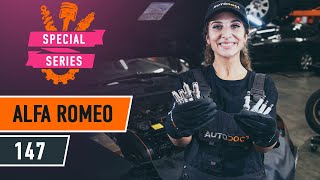 How to change spark plug on ALFA ROMEO 147 937 TUTORIAL AUTODOC [upl. by Yenruoc518]