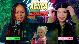 aespa 에스파 Supernova MV and Armageddon CD PLAYER Highlight Medley reaction [upl. by Trumaine]