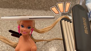 Restoration of a 30 Year old Totally Hair Barbie Doll [upl. by Nannah]