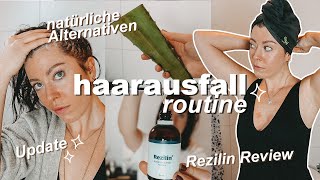 HAARAUSFALL Update  Welche Routine hilft bei genetischem Haarausfall und wie stoppe ich ihn [upl. by Akcemat]