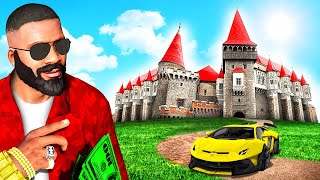 Upgrading FRANKLINS HOUSE into a CASTLE in GTA 5 [upl. by Yddub444]