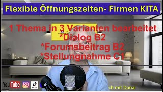 GermanDTB B2 Dialog Diskussion ForumsbeitragPrüfungB2Stellungnahme C1 [upl. by Ayerf]