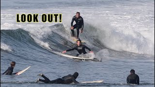 Surfer almost gets run over at Malibu [upl. by Leacock]