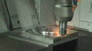 High Speed Machining  718 Inconel [upl. by Caves966]