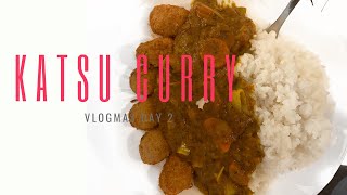 My Quick and Easy Katsu Curry Recipe Vlogmas Day 2 [upl. by Ahtrim]