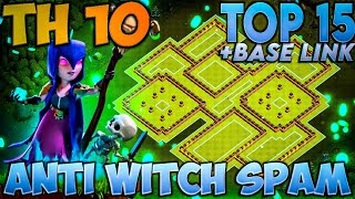 Top 15 Th10 Base For 2024  Th10 War Base  Th10 Farming Base  Th10 Trophy Base [upl. by Notxed]