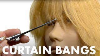 How to Cut Curtain Bangs 2 Different Ways [upl. by Amandie]