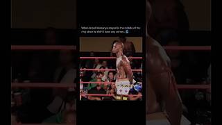 When Israel Adesanya stayed in the middle of the ring because he didn’t have any corner 🥶 [upl. by Favianus]