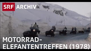 MotorradElefantentreffen 1978  Töff fahren im Winter  SRF Archiv [upl. by Areehs860]