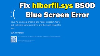 Solving hiberfilsys Blue Screen Error Windows Troubleshooting Guide [upl. by Ydospahr]