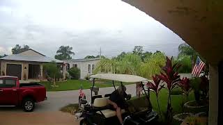 Man Crashes Golf Cart After Pressing Accelerator Instead of Breaks  1497615 [upl. by Nibroc289]