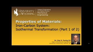 62a Iron Carbon System Isothermal Transformation  Part I [upl. by Ahsaya814]