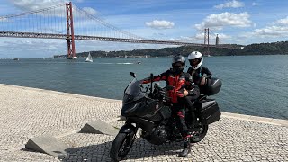 Una settimana in moto da Savona a Tarifa Lisbona e Madrid con hondant1100 [upl. by Ransom814]