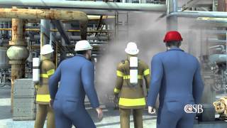 Animation of Fire at Chevrons Richmond Refinery August 6 2012 [upl. by Mainis893]