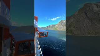 We cant stop thinking about Norways Fjords norway norwaytrip cruise cruisevacation travel [upl. by Nahttam]