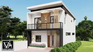 70 SQM HOUSE DESIGN  2 STOREY  3 BEDROOM [upl. by Atwood]