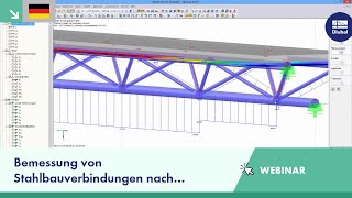 Webinar Bemessung von Stahlbauverbindungen nach Eurocode 3 mit RFEM 5 und RSTAB 8 [upl. by Astera]