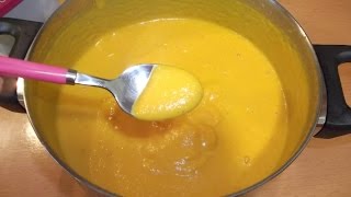 Crema de calabaza y zanahoria  Fácil rápida y sana [upl. by Alexander]