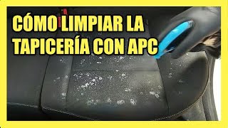 Detailing en 2 minutos  Limpiar la tapicería del coche con un APC [upl. by Novihc36]