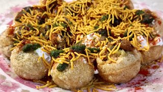 गोलगप्पा चाट चाट रेसिपी दही गोलगप्पा दही पुरी चाट street food chaat recipe chart [upl. by Nnylarak582]