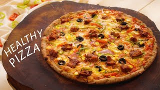 Multigrain Pizza Recipe  Healthy Atta Pizza Dough Sauce  CookingShooking [upl. by Conlee]