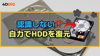 【HDD復旧】外付けHDDが認識しない⁉️自分でできるHDD復元方法＆認識しない解決策｜Tenorshare 4DDiG [upl. by Alrac]