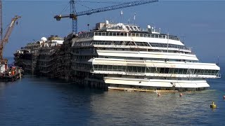 AMAZING VIEWS at Costa Concordia as it looks today  April 2014 [upl. by Annahtur]