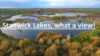 Drone footage of Stanwick Lakes Wellingborough England Winter 2017 [upl. by Niboc]