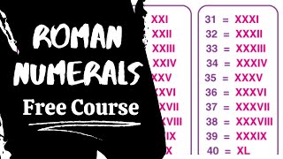 Fre Course On Roman Numerals  All you Need to romannumerals [upl. by Daitzman]