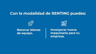 RENTING Para incorporar nueva maquinaria a tu empresa [upl. by Sauveur]