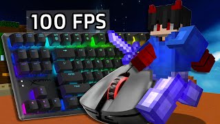 Bedwars ASMR Keyboard amp Mouse Sounds  MineBerry Bedwars [upl. by Oiliruam152]