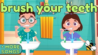 Brush Your Teeth Kids Song Collection  Dental Hygiene For Kids [upl. by Ferro627]