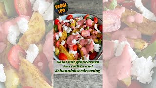 Salat mit gebackenen Kartoffeln und JohannisbeerDressing [upl. by Bullock535]