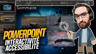 POWERPOINT  Interactivité Animation et Accessibilité [upl. by Arahahs]