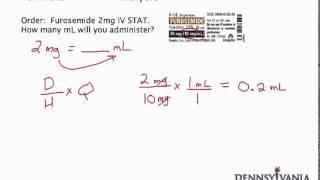 Dose Conversion 1  mg to mL Using Label [upl. by Tterej851]