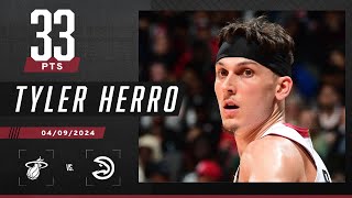 Tyler Herro leads Heat to 2OT win over the Hawks 😤  NBA on ESPN [upl. by Kimbell]