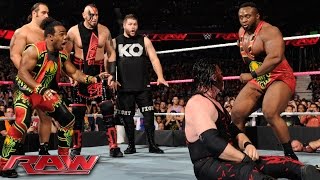 Demon Kane vs Seth Rollins – Lumberjack Match Raw – 12 Oktober 2015 [upl. by Modestine423]