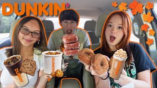 DUNKIN FALL MENU REVIEW [upl. by Namrehs]