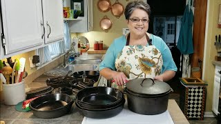 MY COOKWARE COLLECTION  Aprons Pots and Pans Favorites and others ❤ [upl. by Lleraj269]