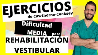 ➡️ 4 Ejercicios de REHABILITACIÓN VESTIBULAR intermedios ✅ para hacer en casa [upl. by Elberfeld353]