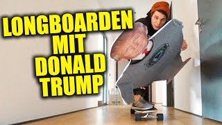 DONALD TRUMPS LONGBOARDUNFALL amp SMURF WIRD GEPRAAANKT [upl. by Nylarac466]