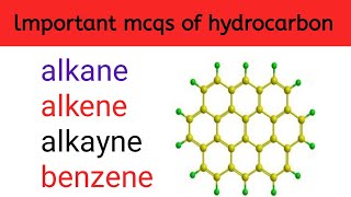 important mcqs of hydrocarbon hydrocarbon MCQs NMDC hydrocarbon mcqs [upl. by Eednahs391]