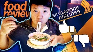 Singapore Airlines BUSINESS CLASS Food Review San Francisco to Singapore 17 HOUR Flight [upl. by Berenice]