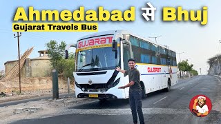 Ahmedabad to Bhuj in Gujarat Travels Bharat Benz AC Sleeper Bus Journey ✨✨  Private Bus Journey 🔥 [upl. by Odelia]